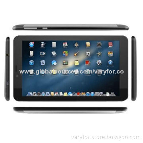 7-inch 3G Tablet PC with Dual SIM Card, MTK6572 Dual Core 1.2GHz, Dual Camera, Bluetooth and GPS